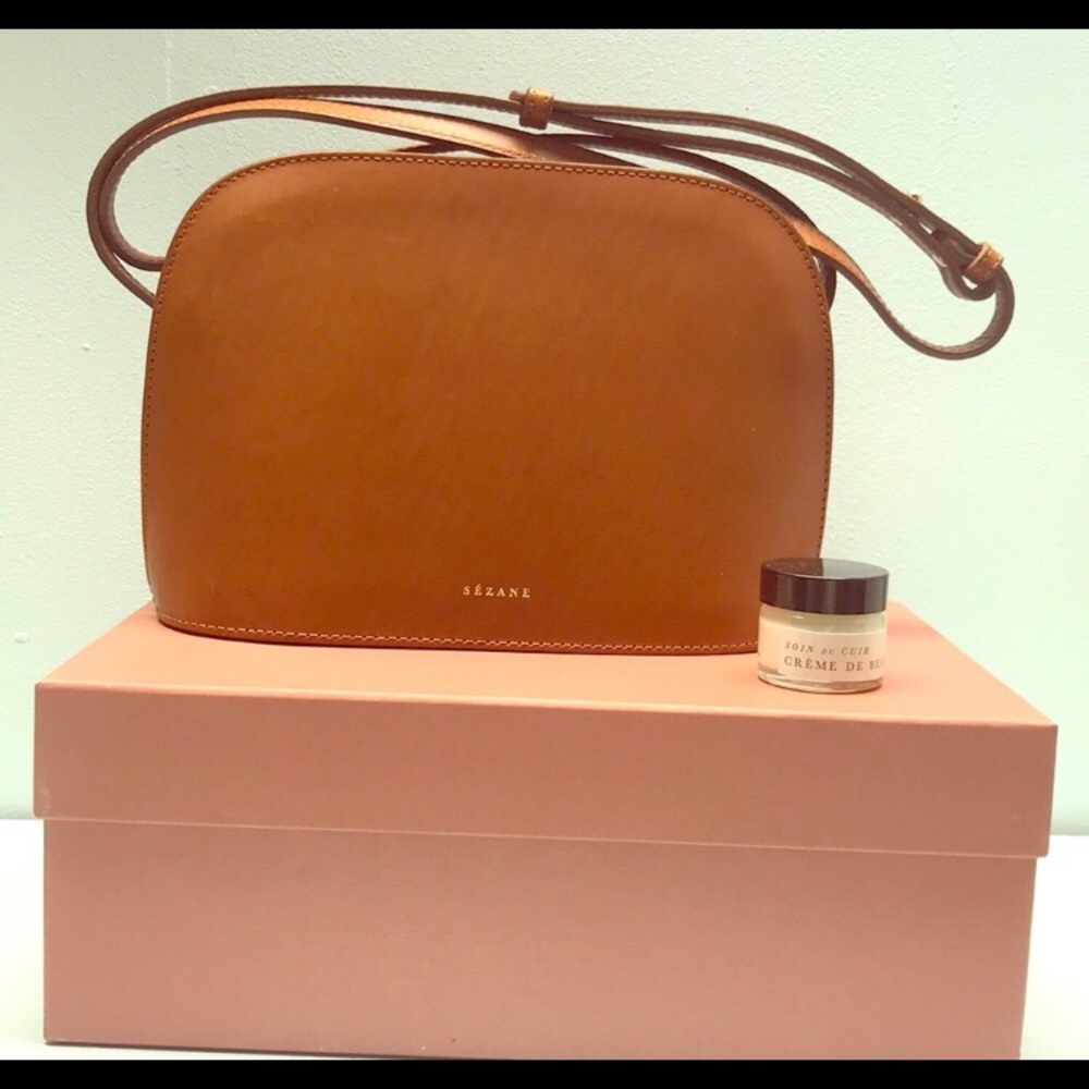 Brand new Sézane Victor purse, heritage chocolate